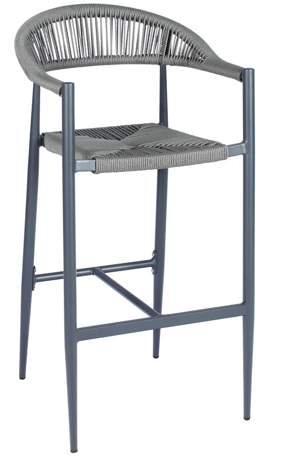 Bar Chair - Rope - Grey and Charcoal