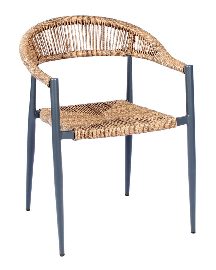 Chair - Rope - Natural and Charcoal
